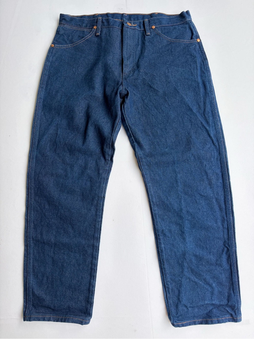 Wrangler 13MWZ Original Fit Cowboy Cut Denim Jeans 34x30 Mid Wash